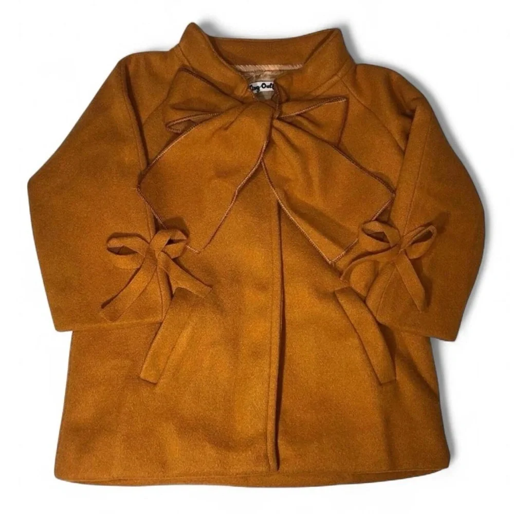 🧥 Camel Orange Brown Dream Coat – Kids 5/6 - JINXING